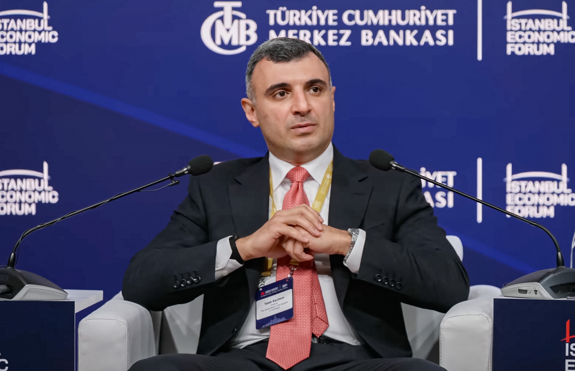 Mərkəzi Bankın sədri Taleh Kazımov “İstanbul İqtisadi Forumu”nda çıxış edib