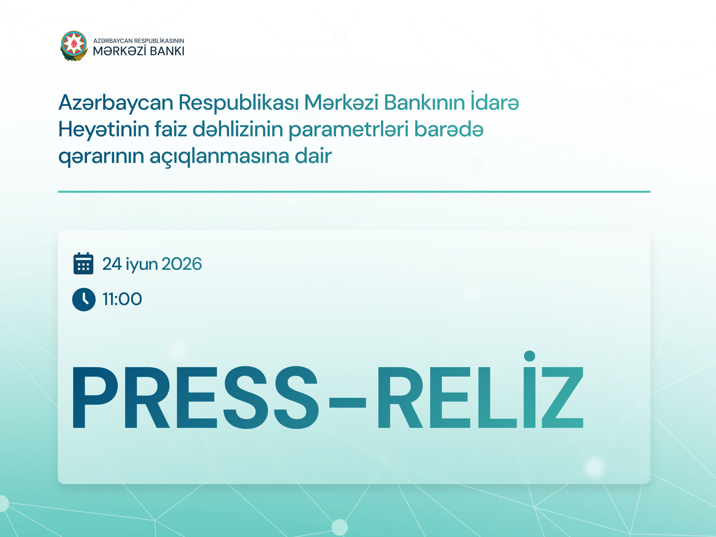Mərkəzi Bankın məlumatı