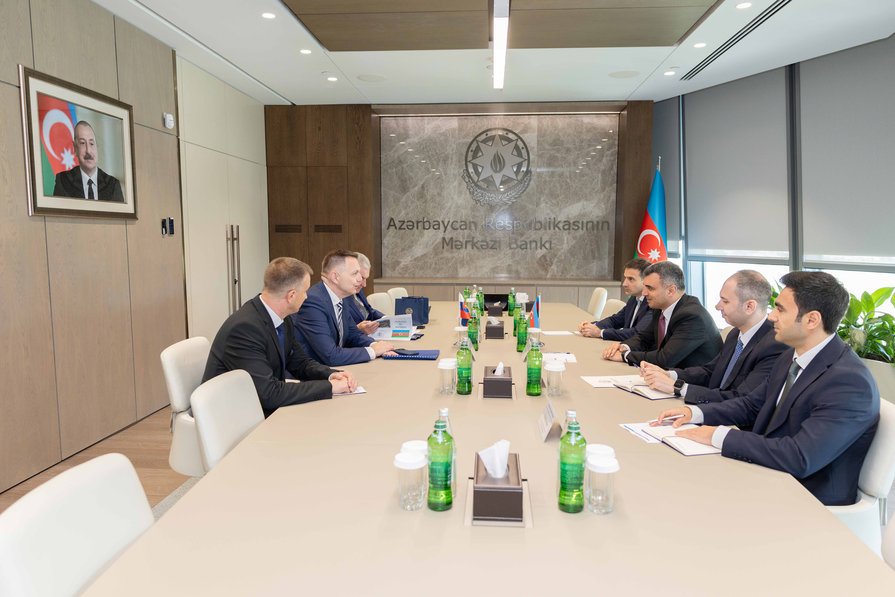 Azərbaycan Mərkəzi Bankı ilə Slovakiya Milli Bankı arasında əməkdaşlıq məsələləri müzakirə olunub